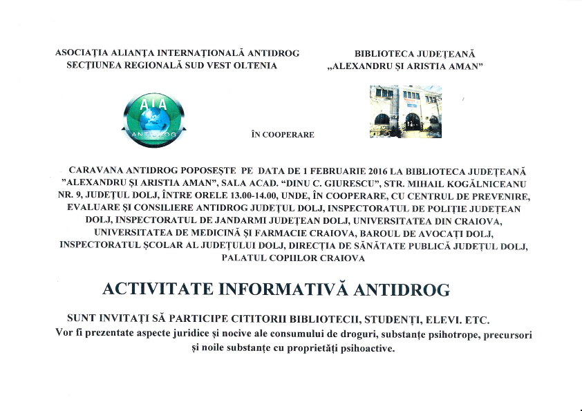 activitate informativa antidrog